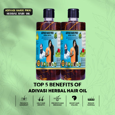 Hakki Pikki Shop - Neelambari Adivasi Herbal Hair Oil