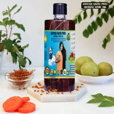 Hakki Pikki Shop - Neelambari Adivasi Herbal Hair Oil